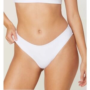 NWT Code B Baja bottoms white bikini bottoms size 3, which is equivalent to a si